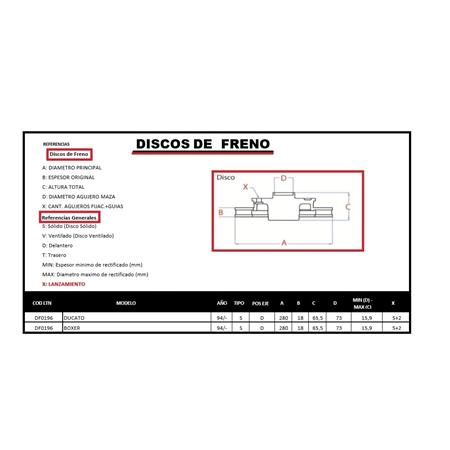 DISCO DE FRENO DUCATO BOXER