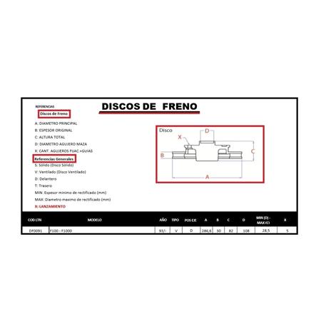 DISCO DE FRENO F-100 F-1000