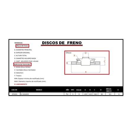 DISCO DE FRENO R-12 GRANDE