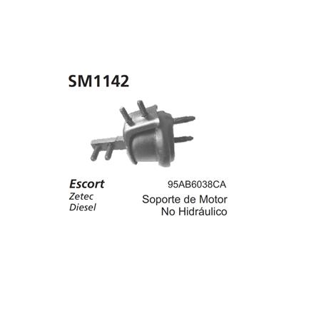 SOPORTE DE MOTOR ESCORT ZETEC NAFTA ENDURA DIESEL  NO HIDRAULICO