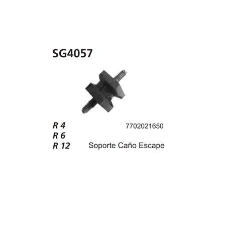 SOPORTE CAÑO DE ESCAPE R-4 R-6 R-12