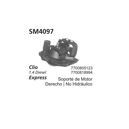 SOPORTE DE MOTOR DERECHO CLIO 1.4 DIESEL EXPRESS NO HIDRAULICO
