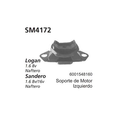 SOPORTE DE MOTOR IZQUERDO LOGAN 1.6 8V SANDERO 1.6 8V/16V