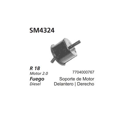 SOPORTE DE MOTOR DERECHO  R-18 FUEGO 2.0  NAFTA DIESEL