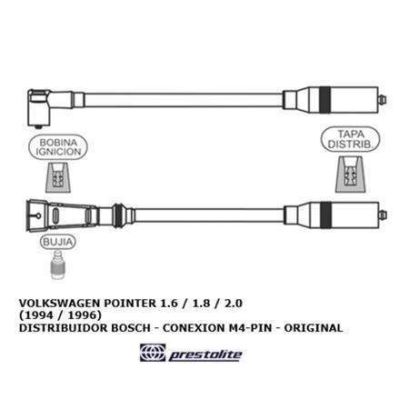 JUEGO CABLES DE BUJIAS POINTER  1.6 1.8 2.0 94/96