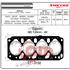 JUNTA TAPA CILINDRO FIESTA ESCORT MONDEO COURIER 1.8 D/TD ENDURA 4 MUESCAS 1,64 MM