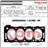 JUNTA TAPA CILINDRO 206 207 306 307 406 PARTNER 2.0 HDI DW10TD 4 MUESCA 1,45 MM