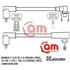 JUEGO CABLES DE BUJIAS R-19 TXE GTS TSE 93/.. CLIO RT 1.6 96/...
